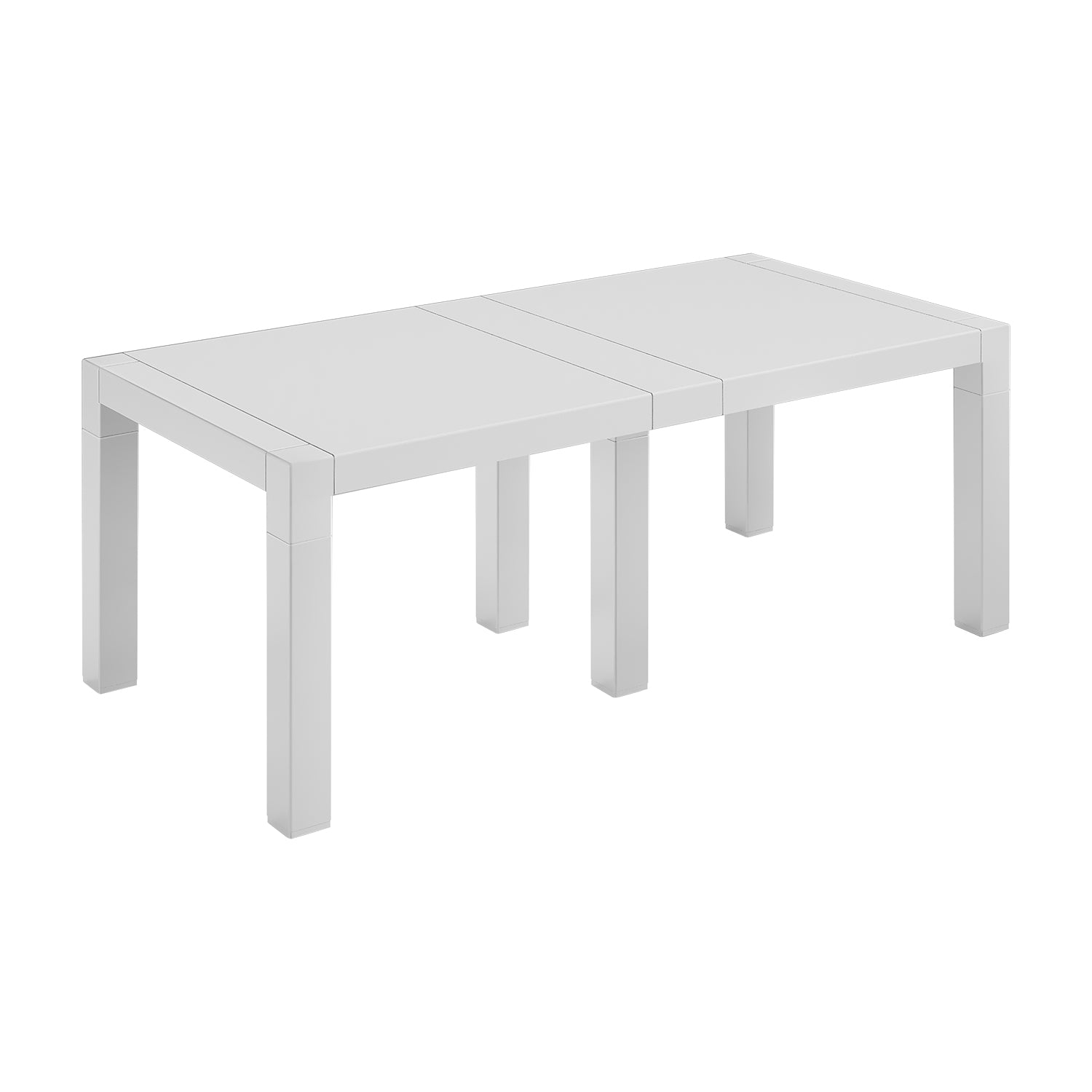 ARETA - Tavolo da giardino Rettangolare Vulcano 200 Bianco Linea Design - h72x200x100 cm